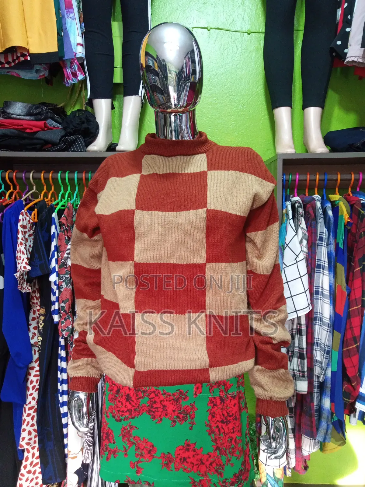 Multi Colored Knitted Sweater