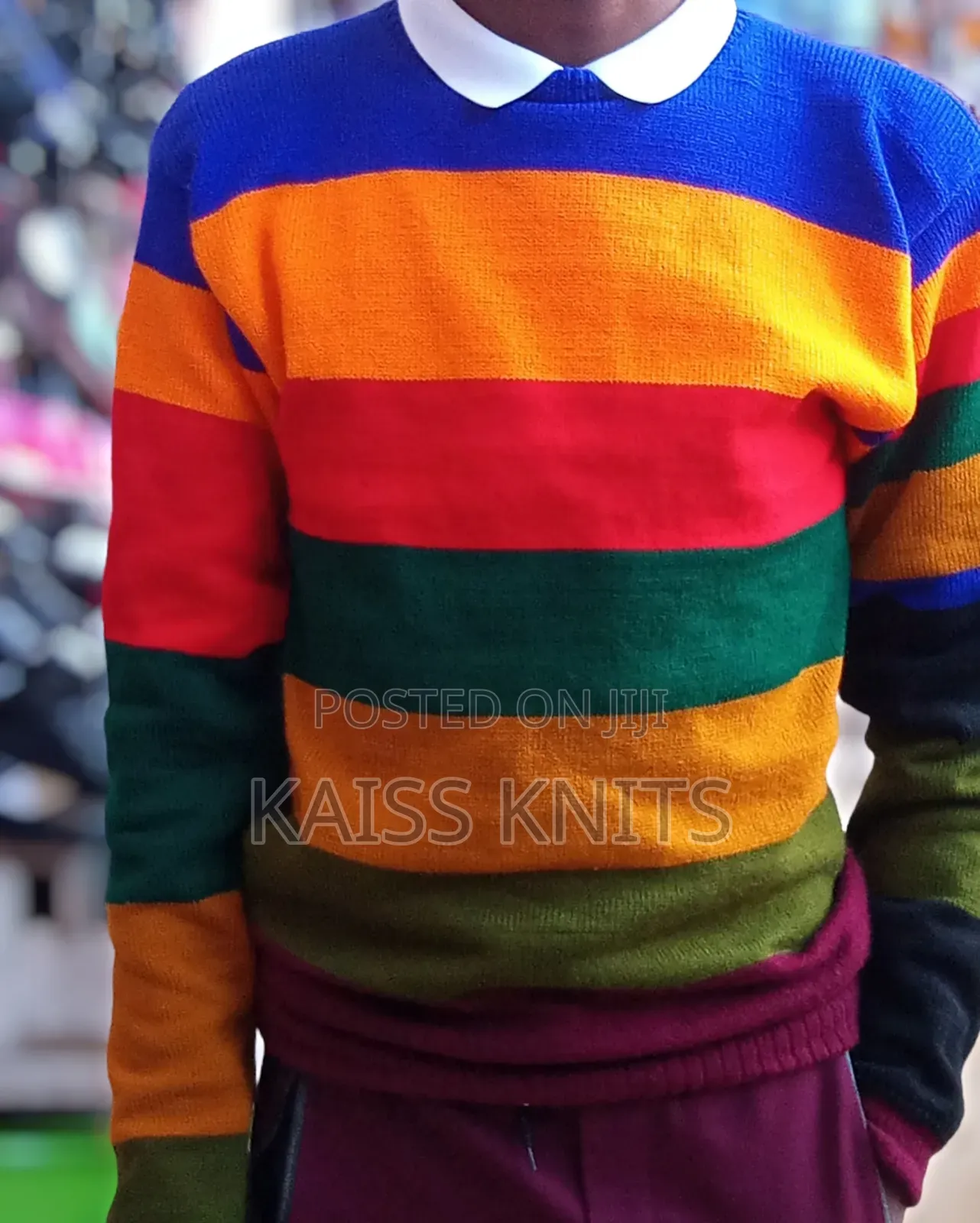 Multi Colored Knitted Sweater