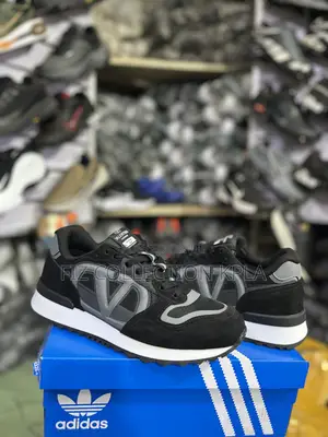 Valentino Garavani VLogo Black Grey Designer Sneakers