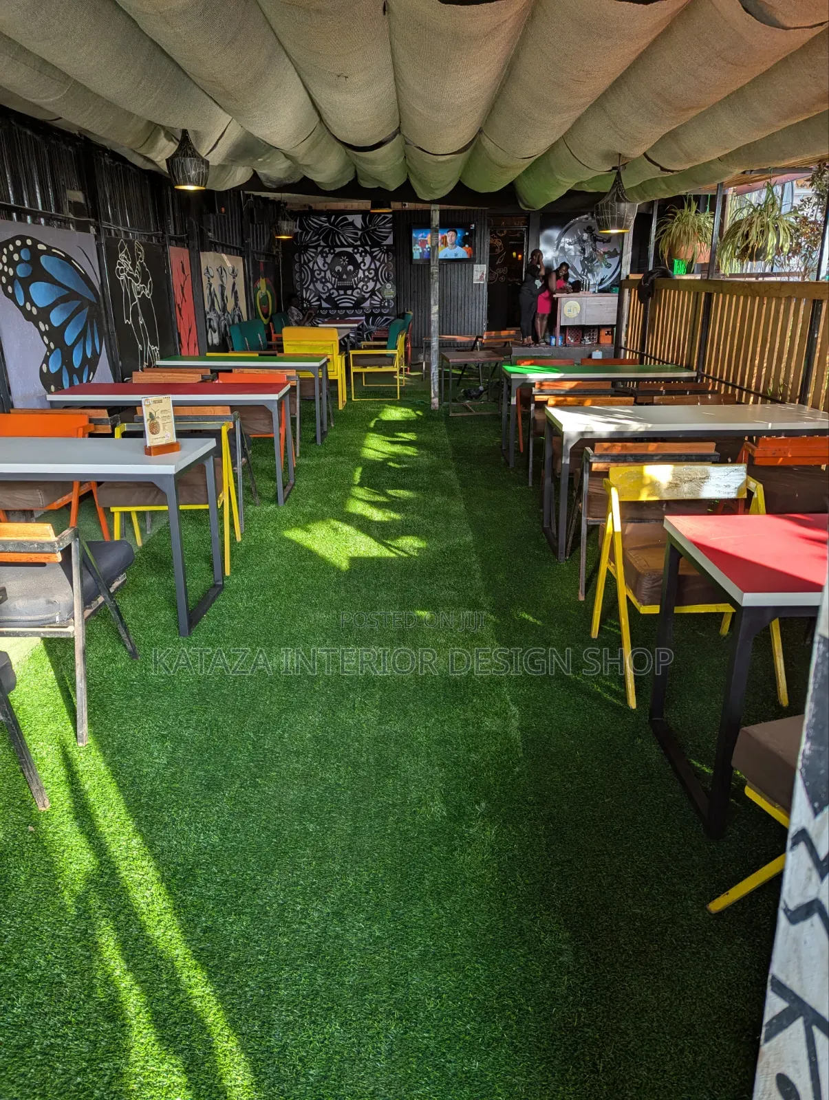 Shades of Green Artificial Grass Carpet