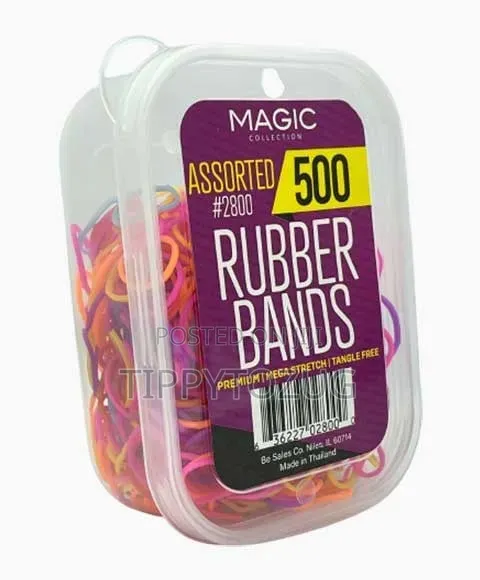 Hair Elastic Rubber Bands Coloured 500pieces