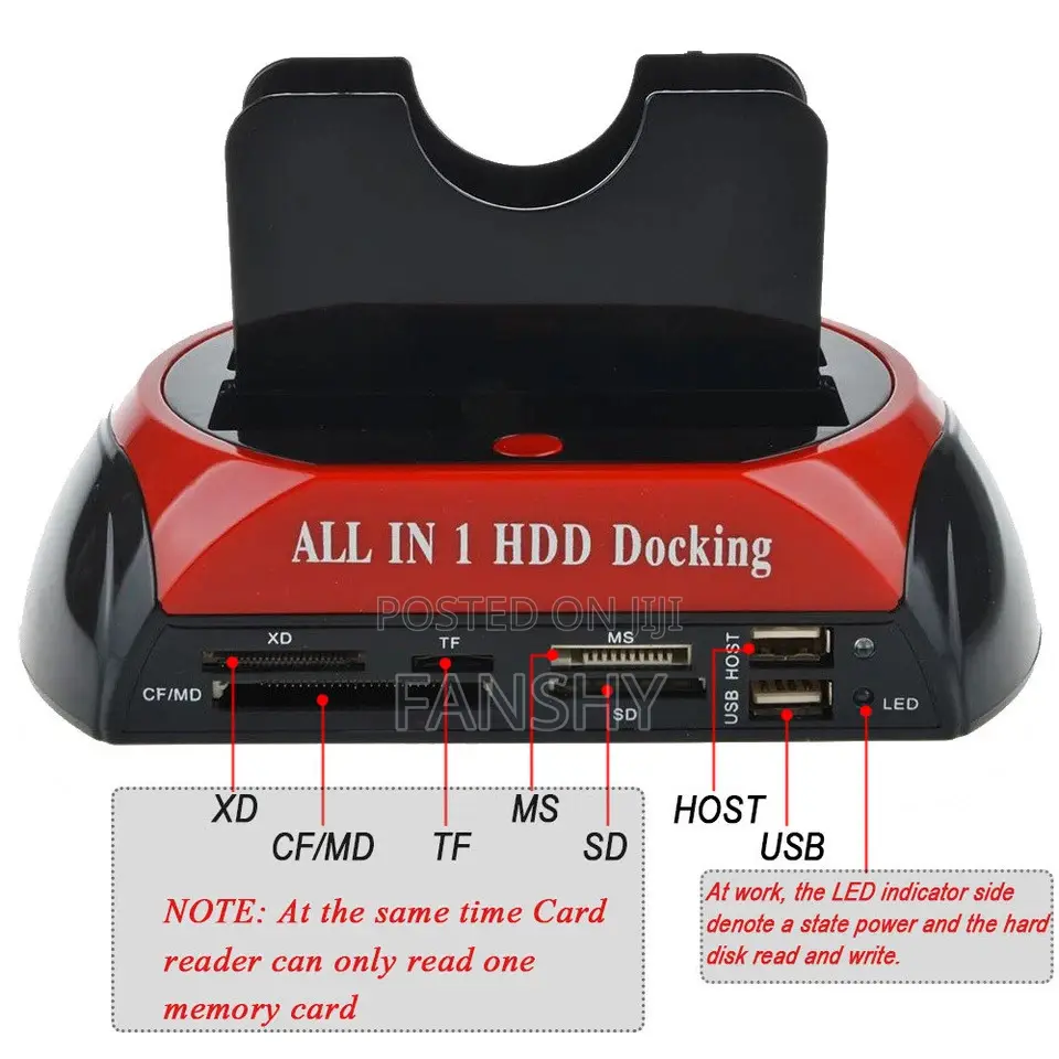 Original Hard Drive Docking Station Dual Bay USB 3.0