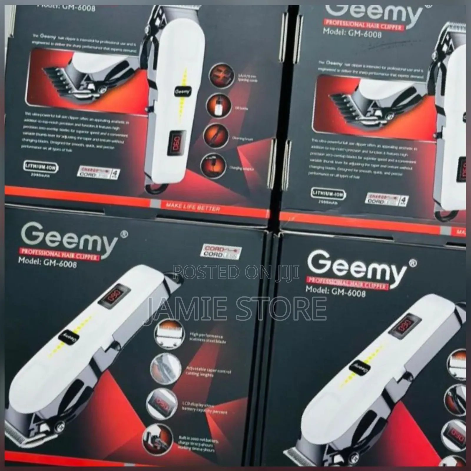 Geeky Professional Hair Clippers / Rechargeable Hair Clippers