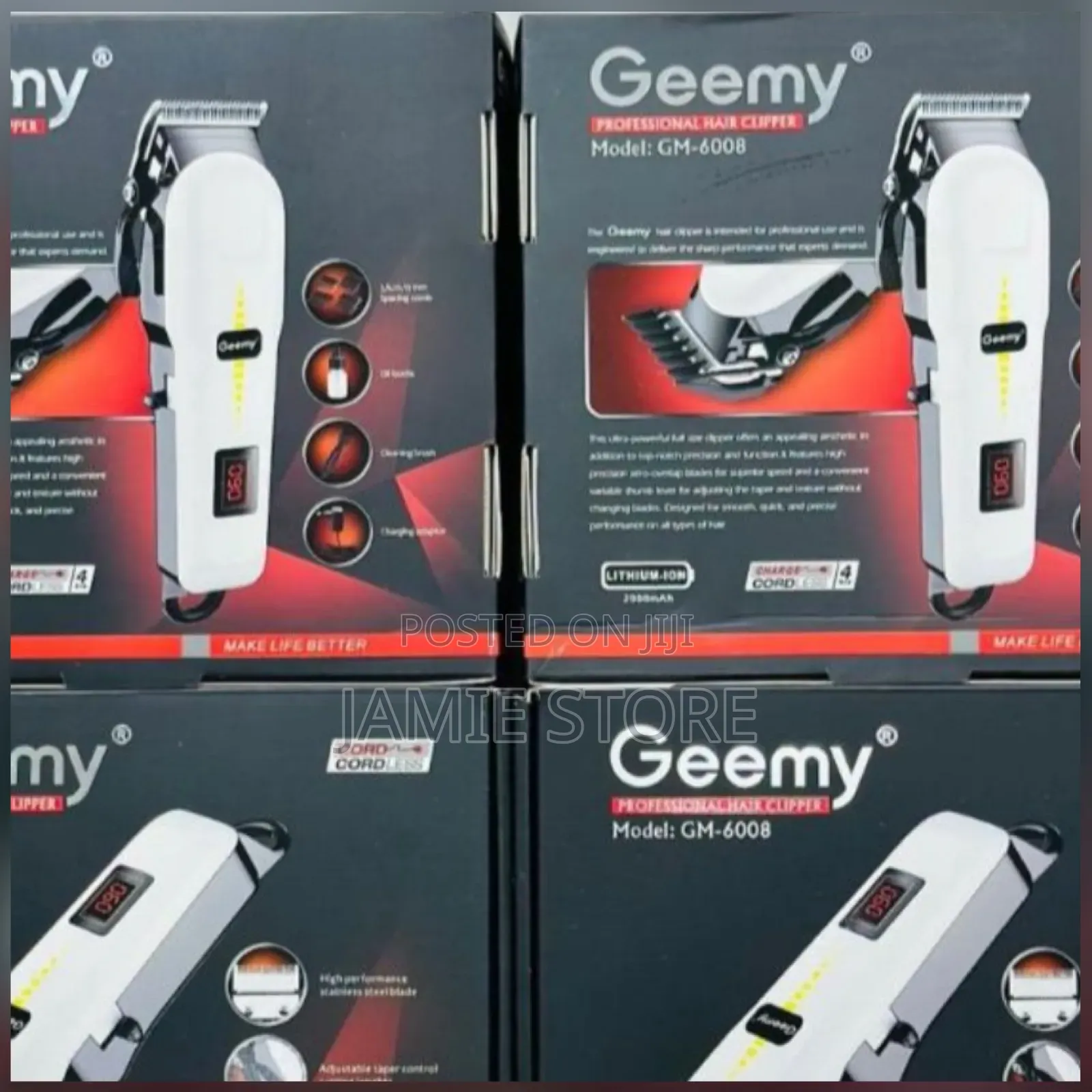 Geeky Professional Hair Clippers / Rechargeable Hair Clippers