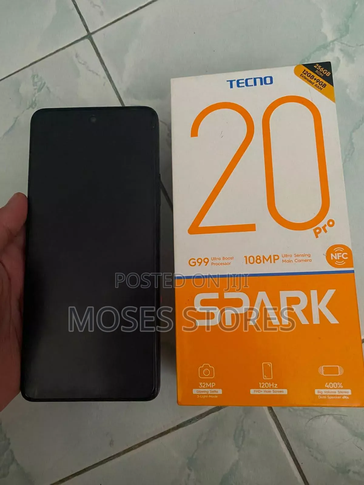 New Tecno Spark 20 Pro 256 GB Black