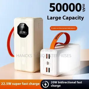 AIdeepo AD-PD13 50000mAh Power Bank With Built-in 4 Cables.