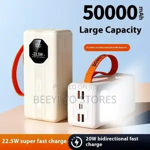 AIdeepo AD-PD13 50000mAh Power Bank With Built-in 4 Cables.