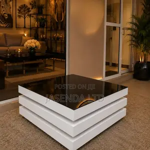 Wooden Center Table With Glass Top | Coffee Table Free Delivery