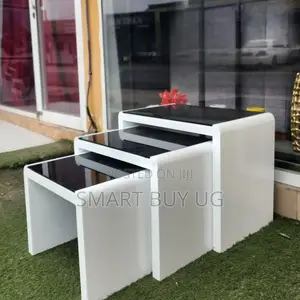 Center Table Set Black White Design | Luxury Coffee Tables