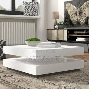 Minimalist Center Table White Gloss | Coffee Table Modern