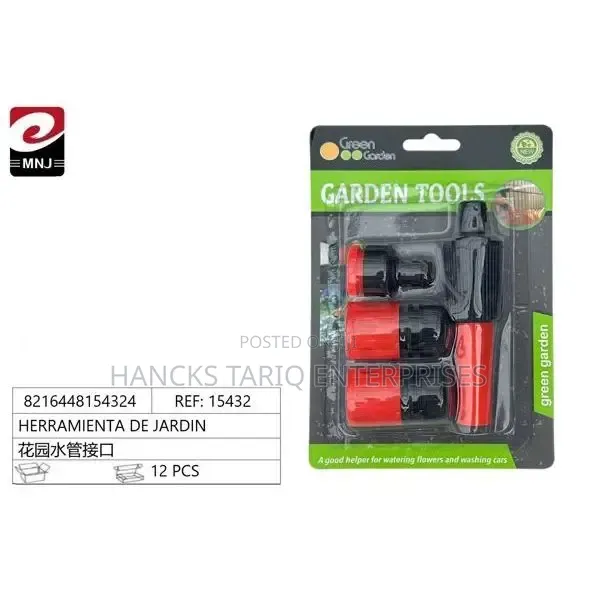 Green Garden Garden Tools Set (Hose Fitting and Nozzle Kit).