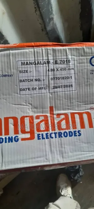Mangalam Brand Welding Electrodes for Heavy-Duty Steel Welding.