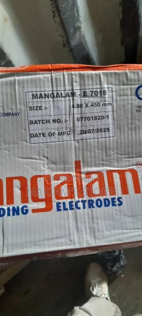 Mangalam Brand Welding Electrodes for Heavy-Duty Steel Welding.