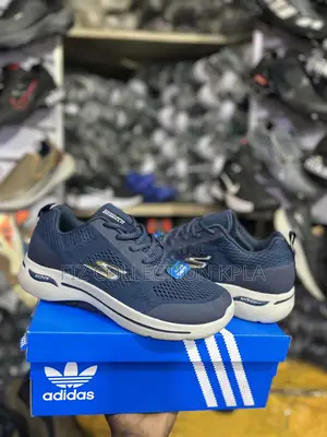 Original Skechers GOwalk Arch Fit Running Shoes Navy Blue
