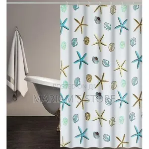 Shower Curtains Featuring Printed Sea Life Designs