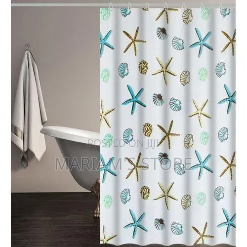 Shower Curtains Featuring Printed Sea Life Designs