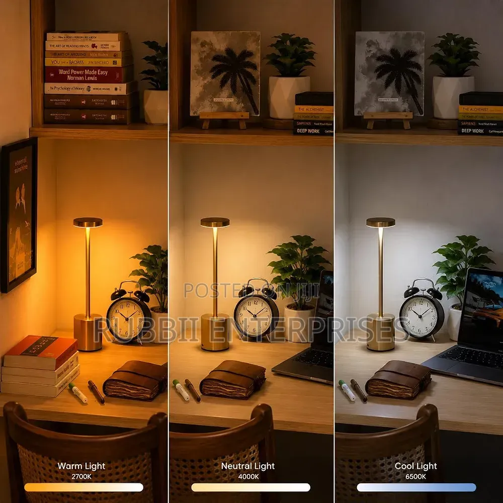 Rechargeable LED Table Lamp ~ Gold