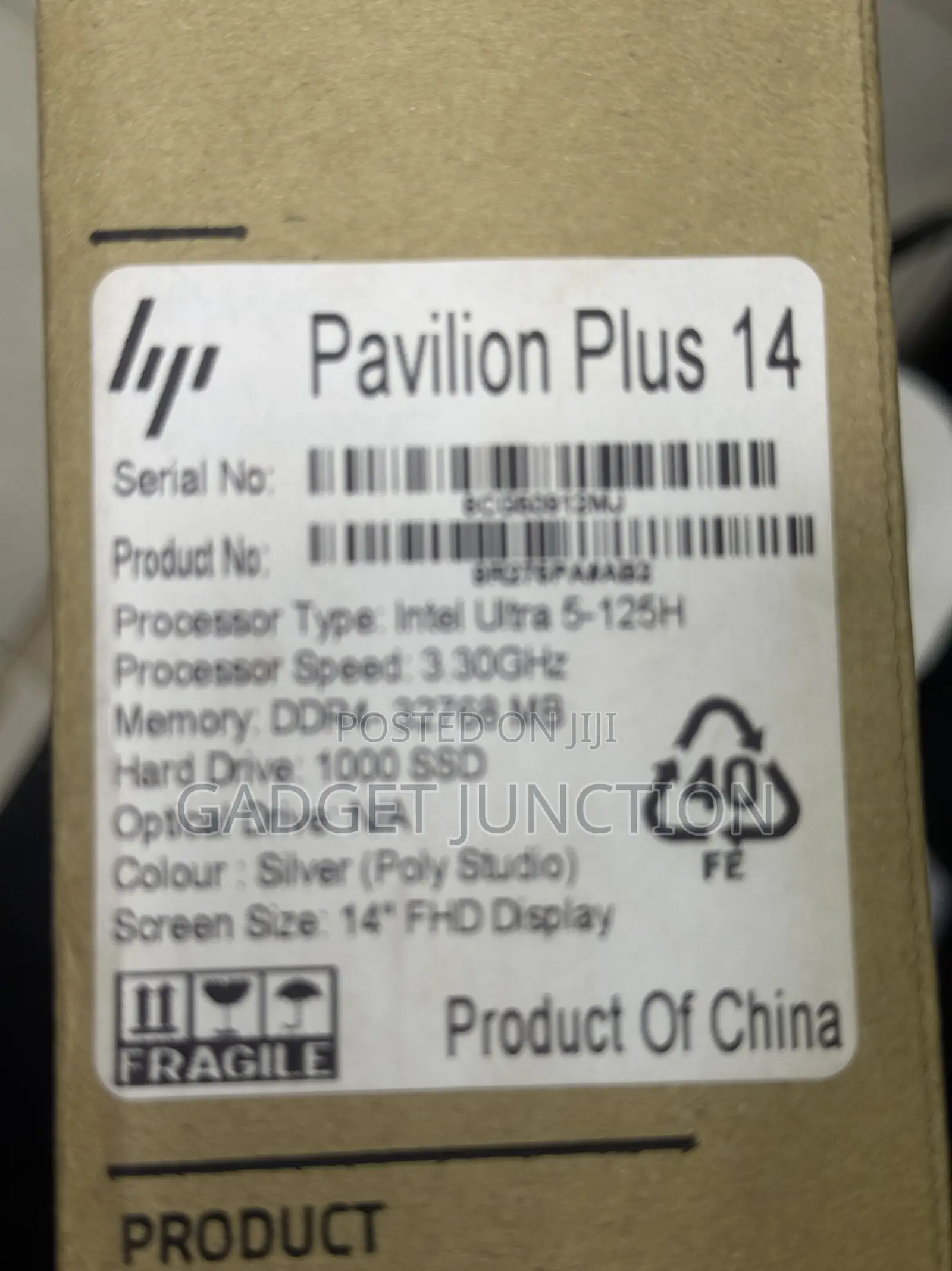 New Laptop HP Pavilion 14 32GB Intel Core Ultra 5 SSD 1T