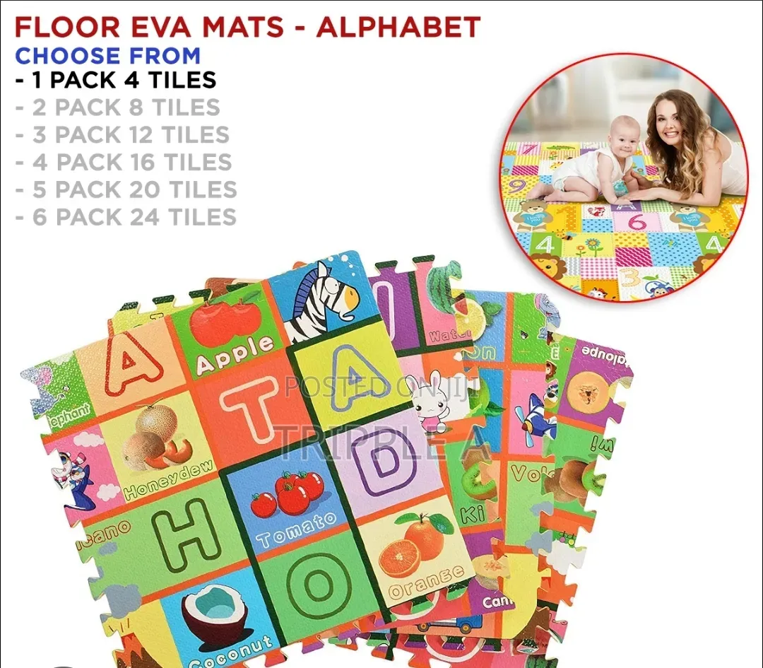 Iris Interlocking Puzzle Mat 2ft by 2ft (4pcs)