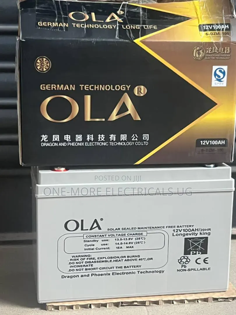 100ah/12v Ola Battery Maintenance Free Gel