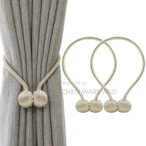 1 Pair Curtain Straps Strong Magnetic Holder Buckle Hooks for Home