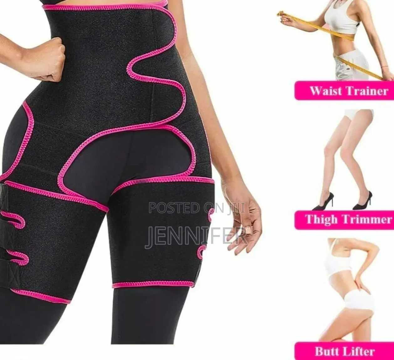 3 in 1 D Slimming Abdomen Waist Leg Belt Lifting Hip Girdle