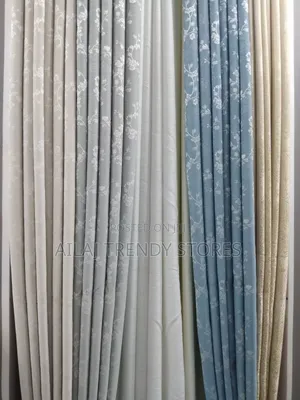 I Need Floral Gray or Blue Curtains Per Metre