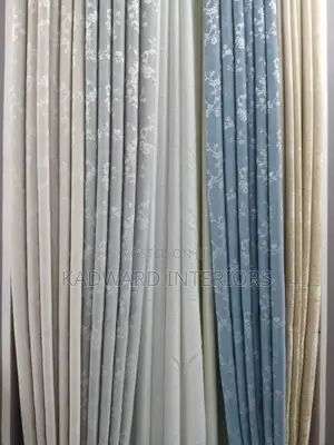 I Need Floral Gray or Blue Curtains Per Metre