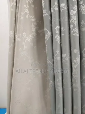 I Need Floral Gray or Blue Curtains Per Metre