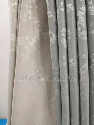 I Need Floral Gray or Blue Curtains Per Metre