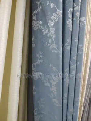 I Need Floral Gray or Blue Curtains Per Metre