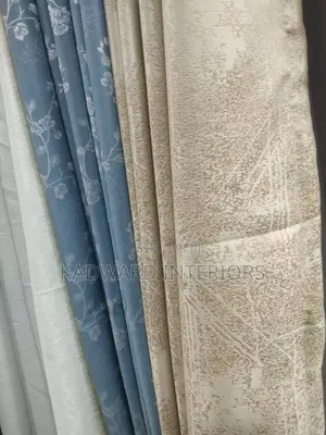 I Need Floral Gray or Blue Curtains Per Metre