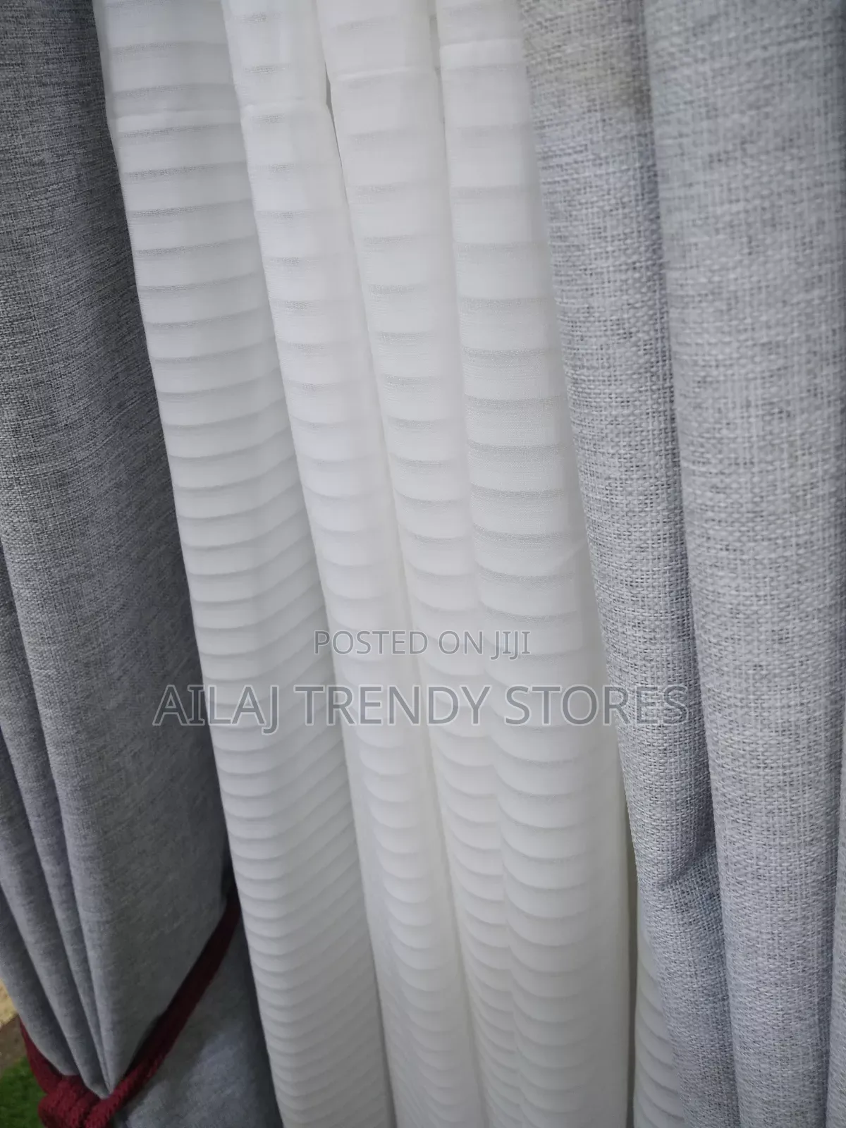 I Need Floral Gray or Blue Curtains Per Metre