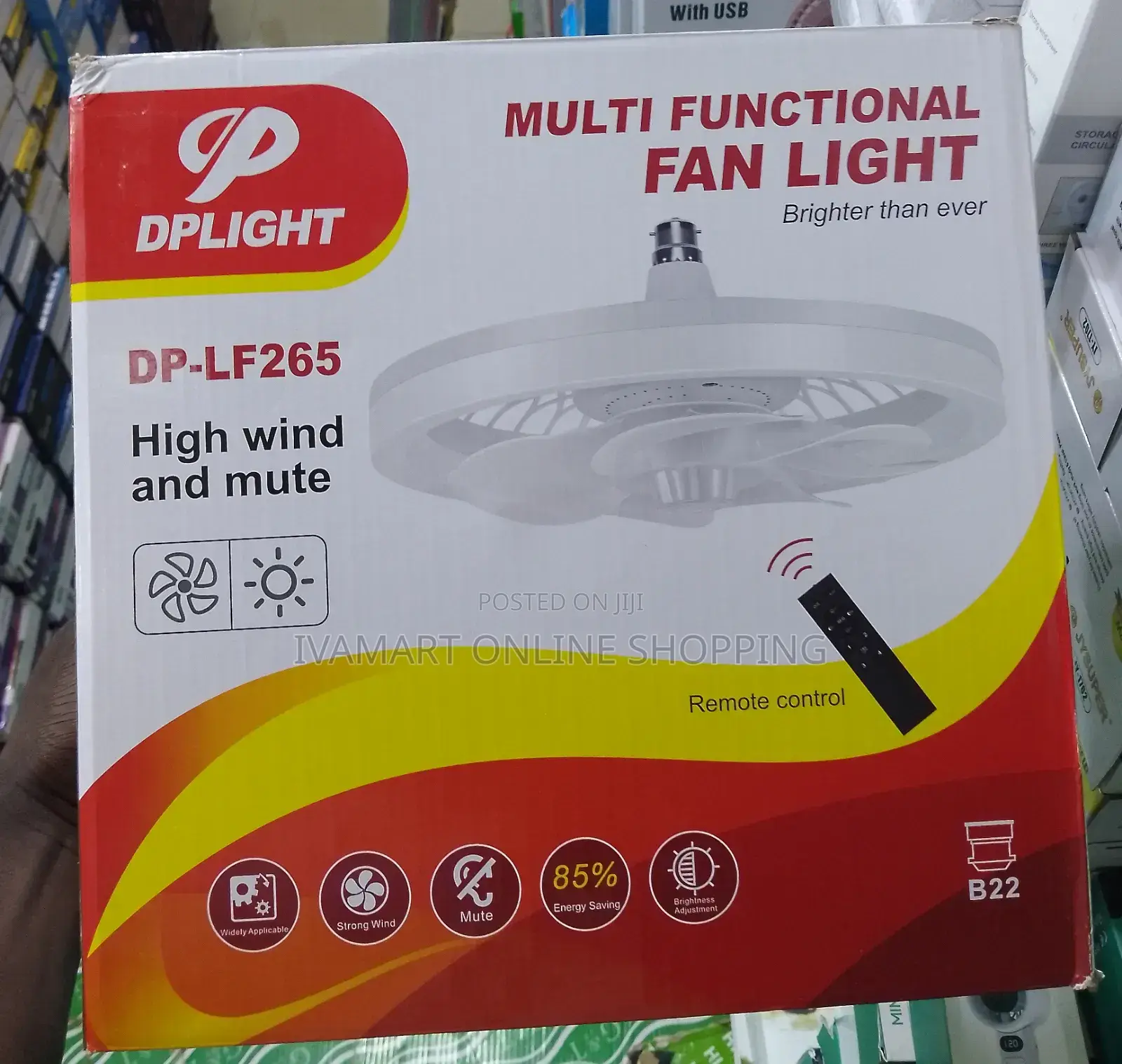 DPLIGHT DP-LF265 Multi-Functional Fan Light - Ceiling Fan LED Light