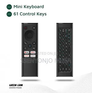 Green Lion Wireless Remote Pro With Mini Keyboard Air Mouse – Black