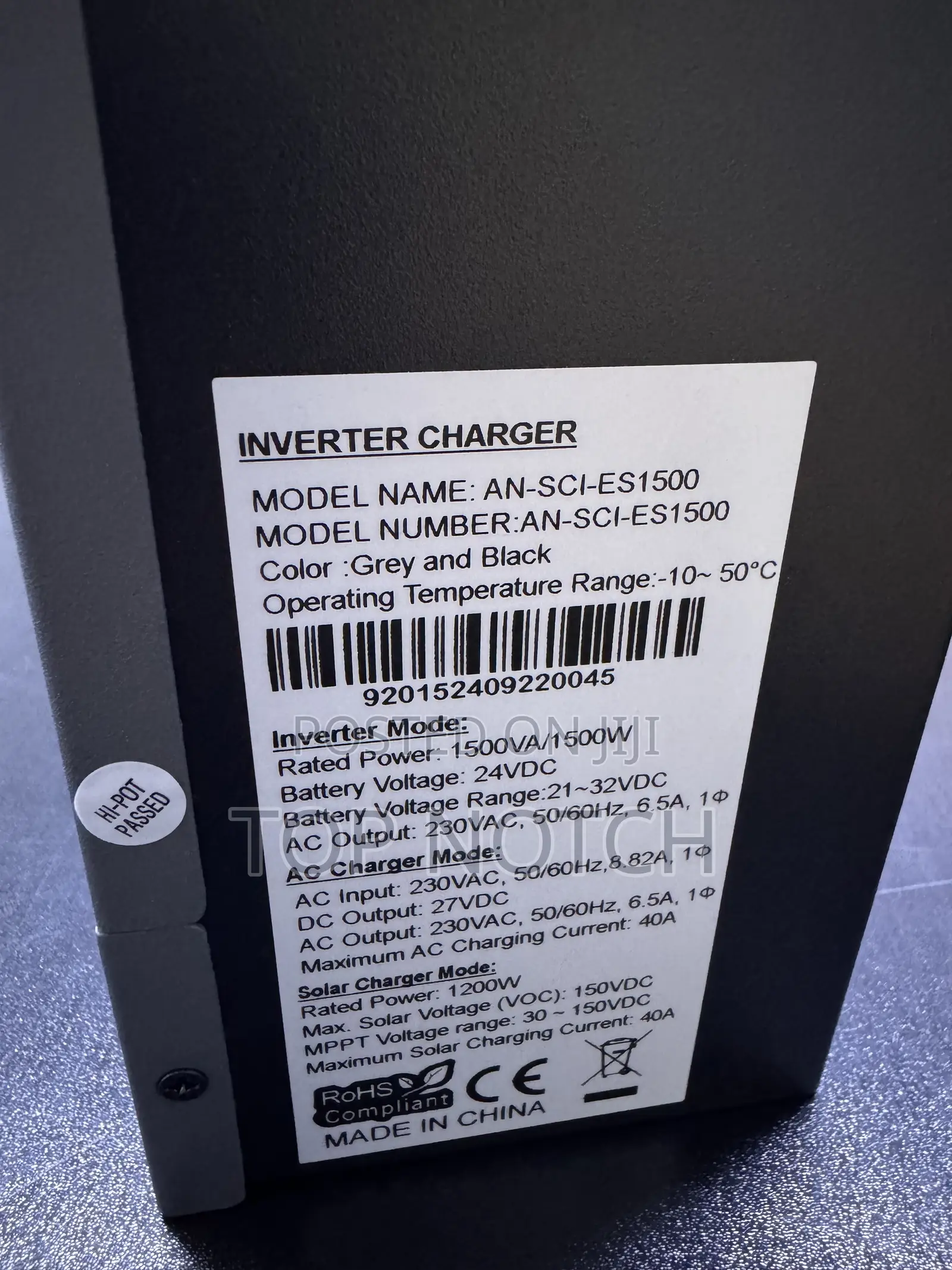 1.5kva/24v Anern Hybrid Inverter