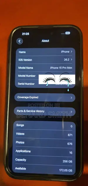 Apple iPhone 15 Pro Max 256 GB White