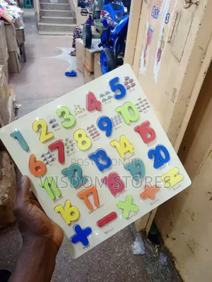 Wooden Number Puzzle Toy