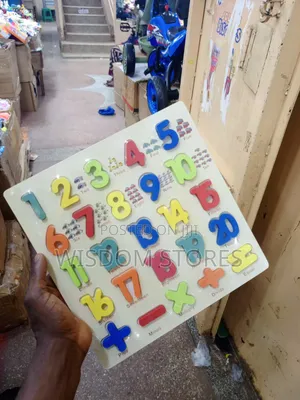 Wooden Number Puzzle Toy