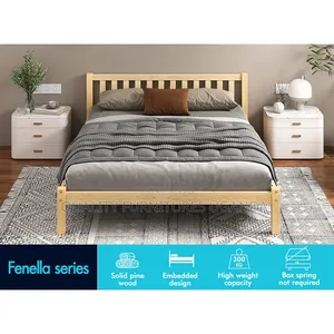Plain Wooden Striped Bed/5 by 6