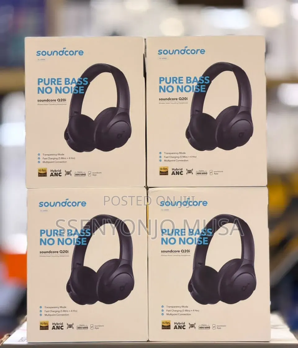 Soundcore by Anker Q20i Hybrid ANC Wireless Over-Ear BT Headphones