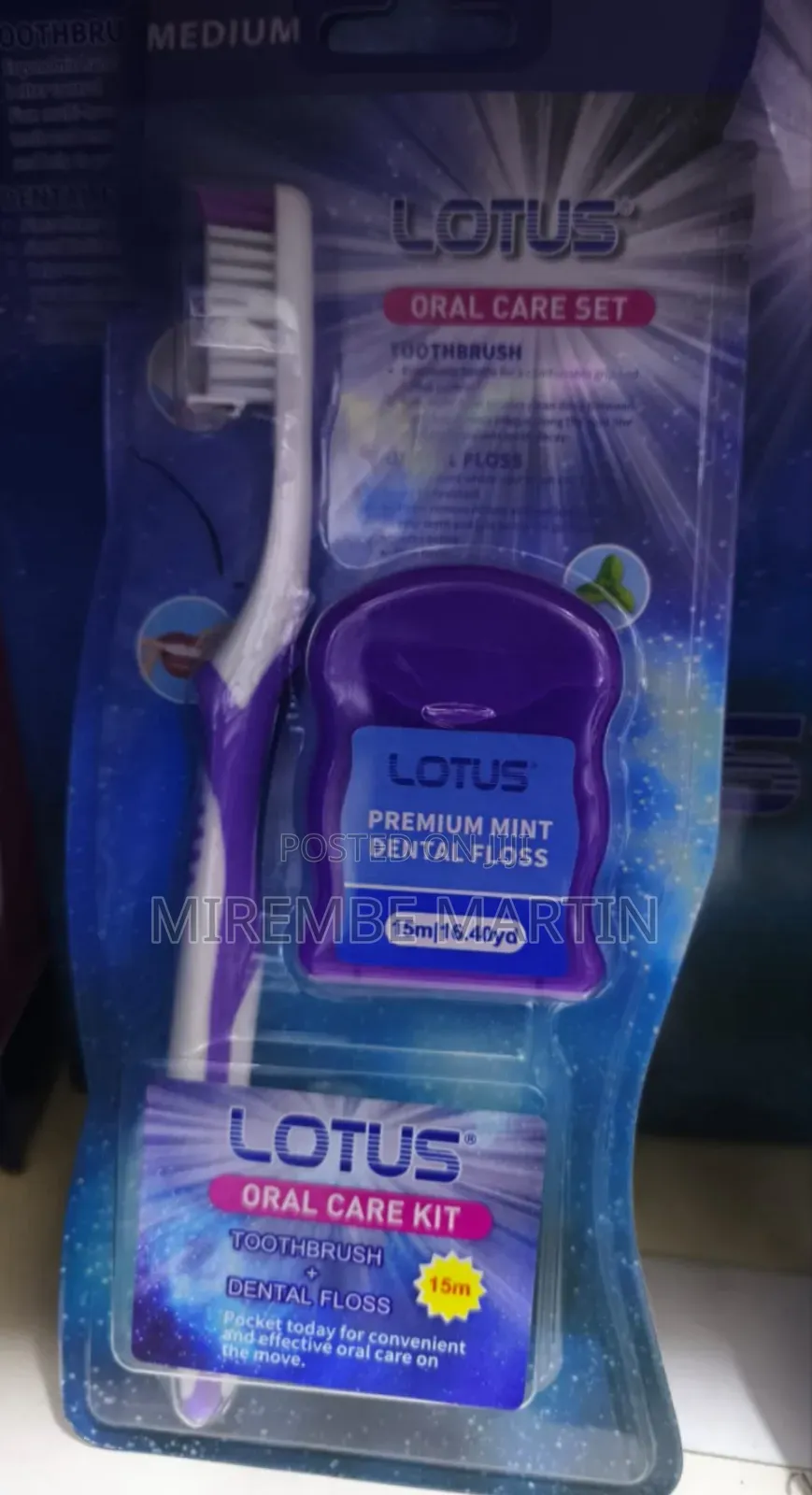 Lotus Oral Care Set , Premium Mint Dental Floss