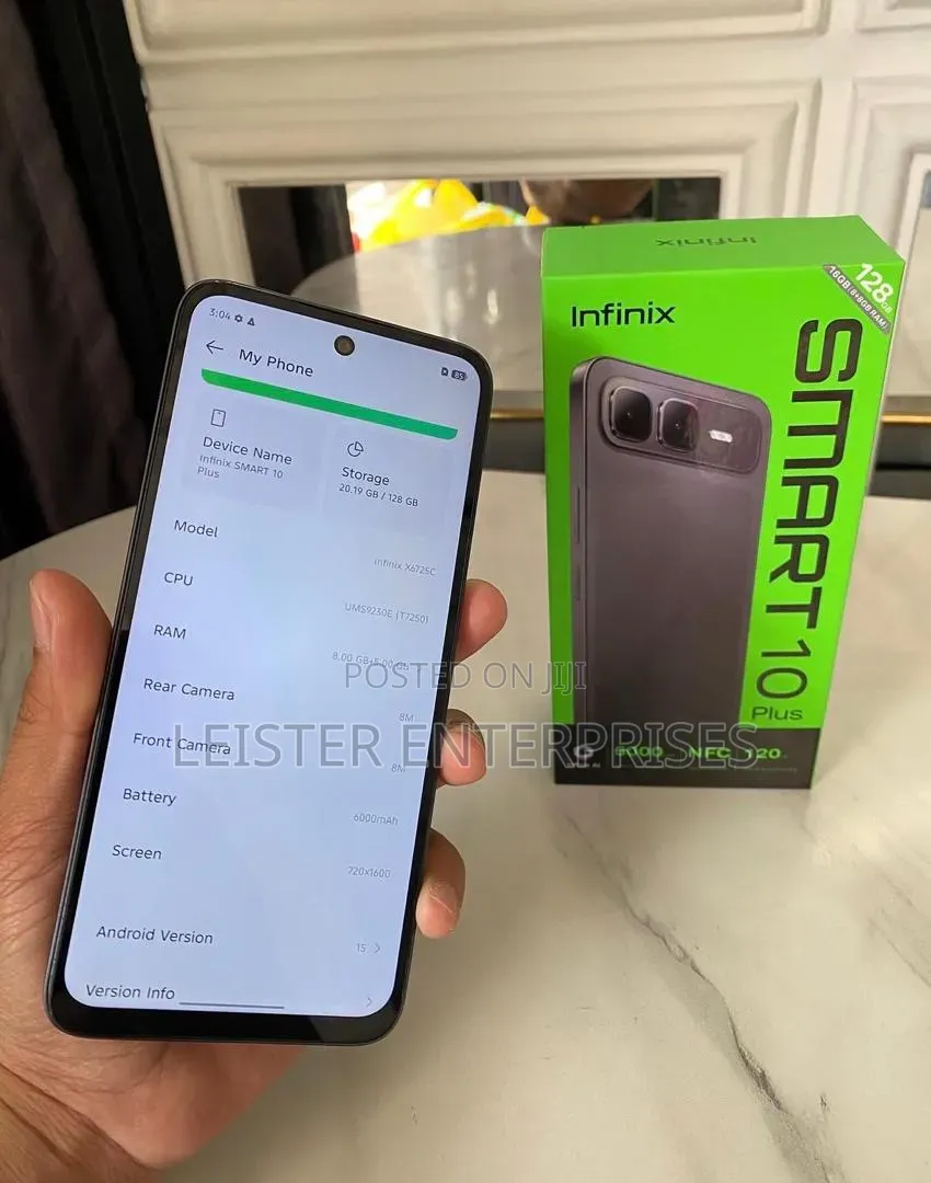 New Infinix Smart 10 Plus 128 GB Black