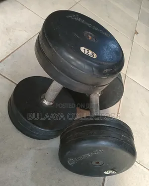 UK Used MedicSport Branded Dumbbells With a 12.5 Kg Weight Rating.
