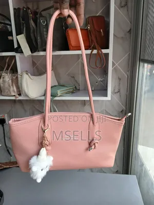 Elongated Shoulder Bag (Pink)