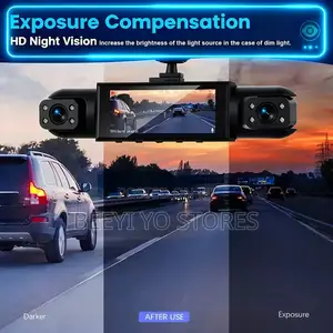 Multi-Lens Car Dashboard Camera / Video Car DVR.