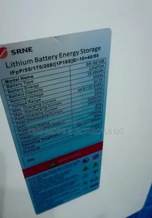 Heavy Duty Battery SRNE Lithium Iron Phosphate Battery 10.49kwh/48volt