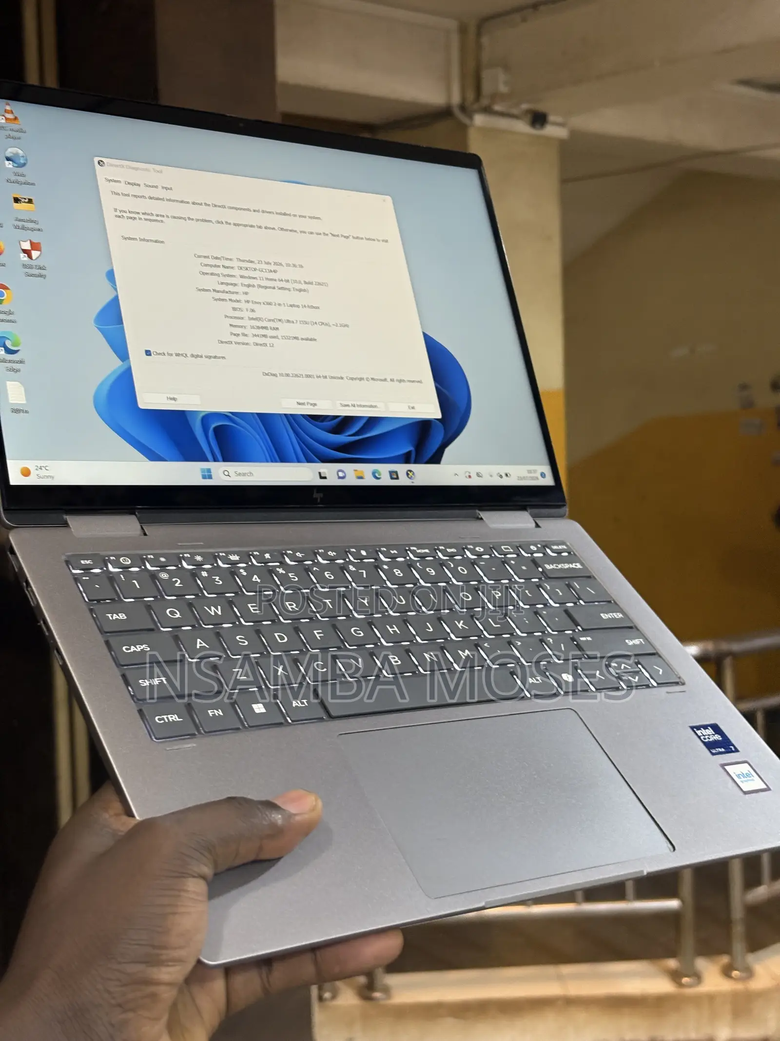 Laptop HP Envy x360 16GB Intel Core Ultra 7 SSD 512GB