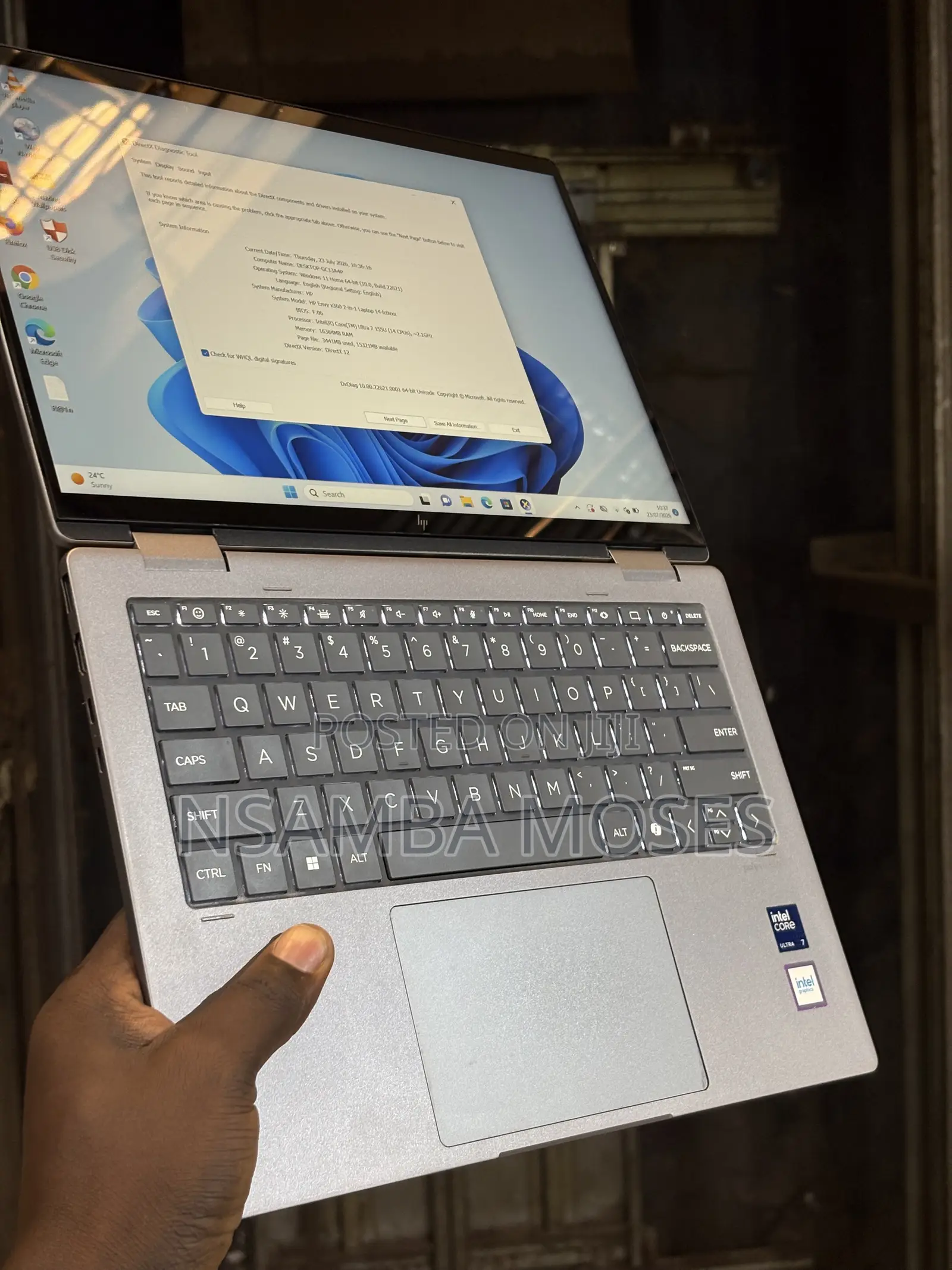 Laptop HP Envy x360 16GB Intel Core Ultra 7 SSD 512GB