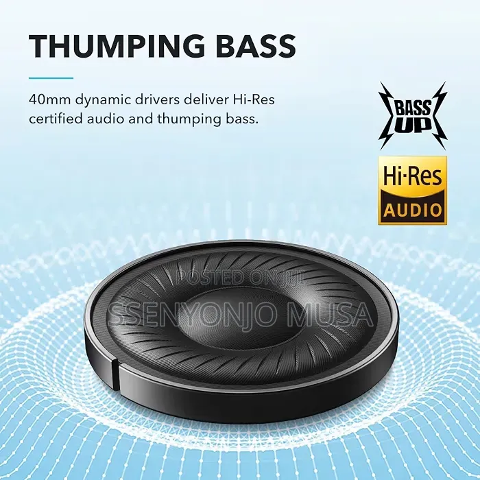 Soundcore by Anker Q20i Hybrid ANC Wireless Over-Ear BT Headphones